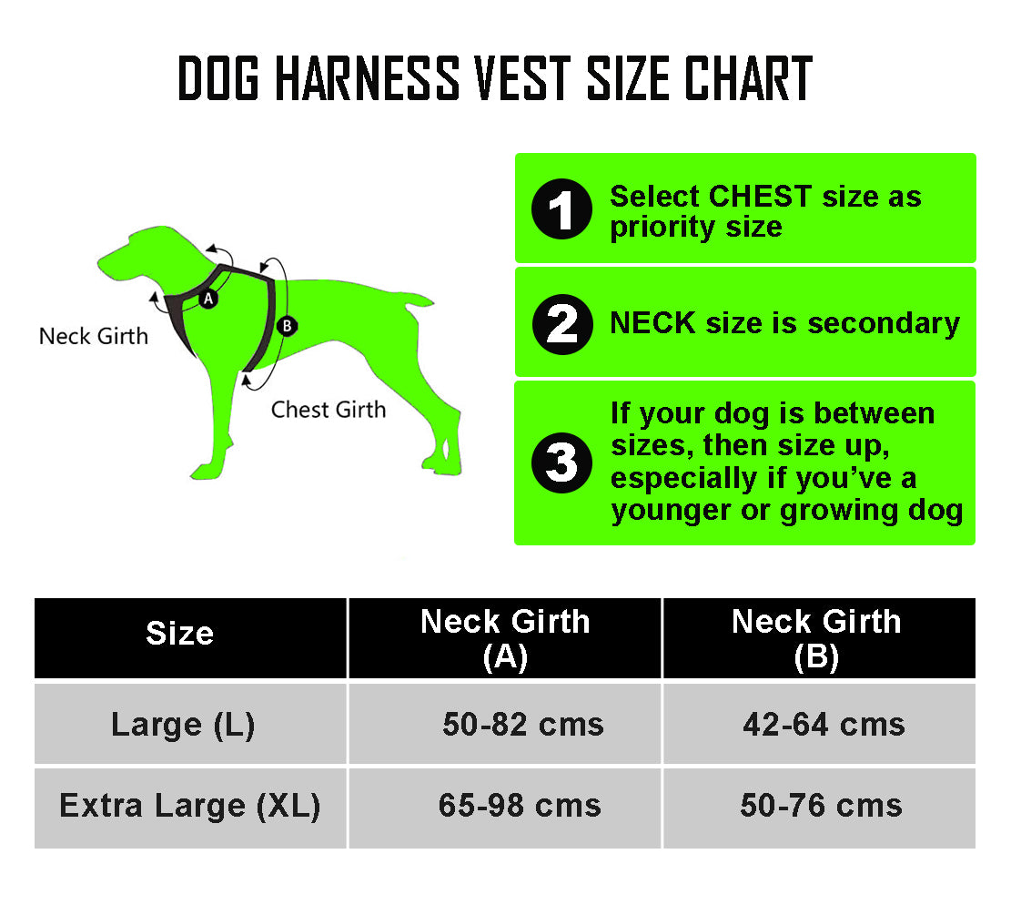 05 No Pull Reflective Dog Vest Harness Black Large